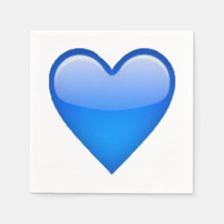 Blue Heart - Emoji Pappersservett