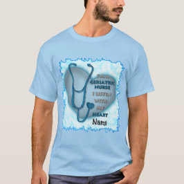 Blue Heart Gerithcare Sjuksköterska T Shirt