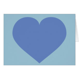Blue Heart Hälsningskort