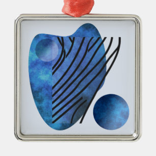 Blue Heart Julgransprydnad Metall