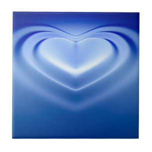Blue Heart Kakelplatta