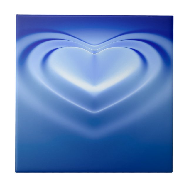 Blue Heart Kakelplatta (Framsidan)