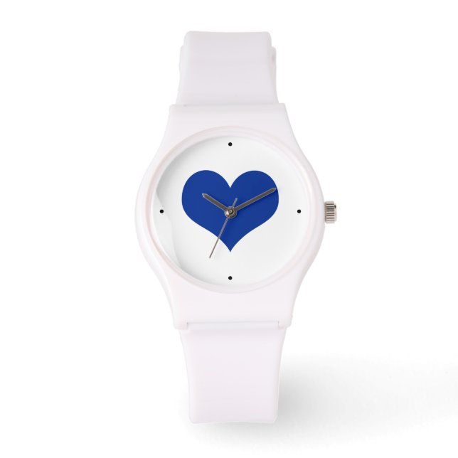 Blue Heart Kärlek Armbandsur (Framsida)