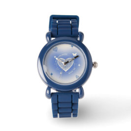 Blue Heart Kids Watch - Cute & Roligt Design Armbandsur