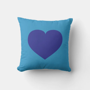 Blue Heart Kudde