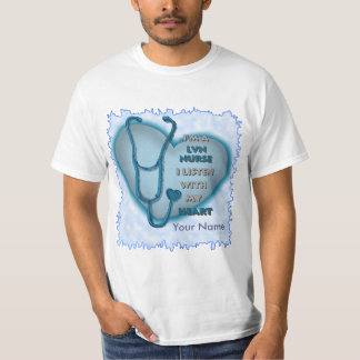 Blue Heart LVN-sjuksköterska T Shirt
