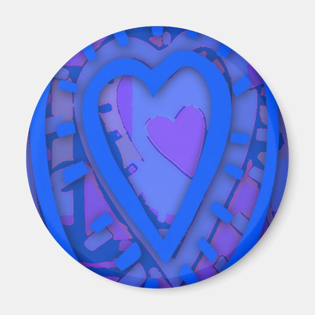 Blue Heart Magnet (Framsidan)