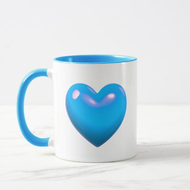 Blue Heart Mugg (Vänster)
