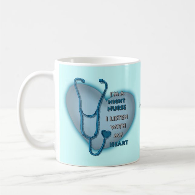 Blue Heart Night Nurse Kaffemugg (Vänster)
