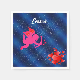 Blue heart romantic wallpaper pappersservett