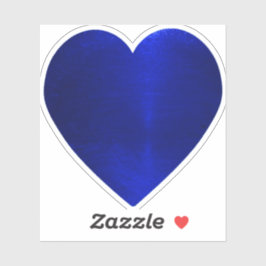Blue Heart Sticker Klistermärken