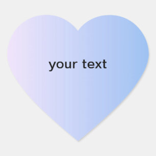 Blue Heart Sticker Pack Hjärtformat Klistermärke