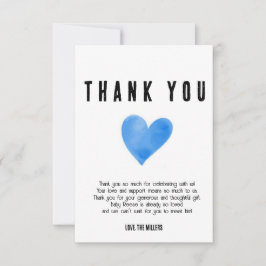 Blue Heart Tack Kort