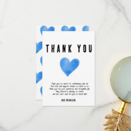 Blue Heart Tack Kort