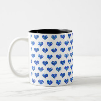 Blue Heart Två-Tonad Mugg