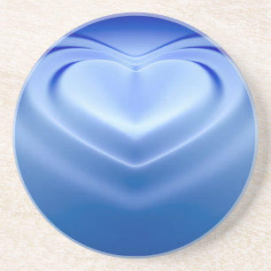 Blue Heart Underlägg Sandsten