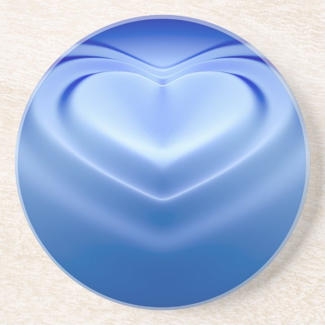 Blue Heart Underlägg Sandsten (Framsidan)