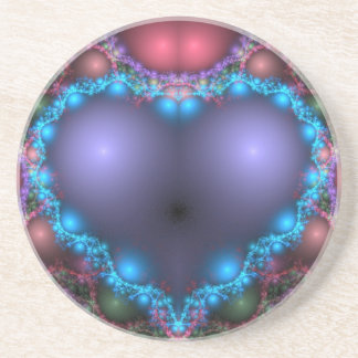 Blue Heart Underlägg Sandsten