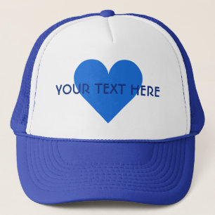Blue Heart Valentine anpassningsbar Hats Keps