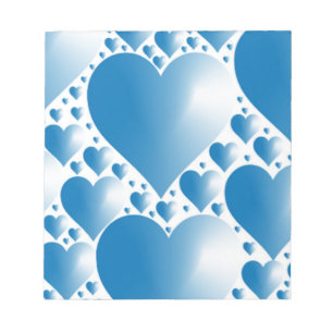 BLUE HEARTS ANTECKNINGSBLOCK