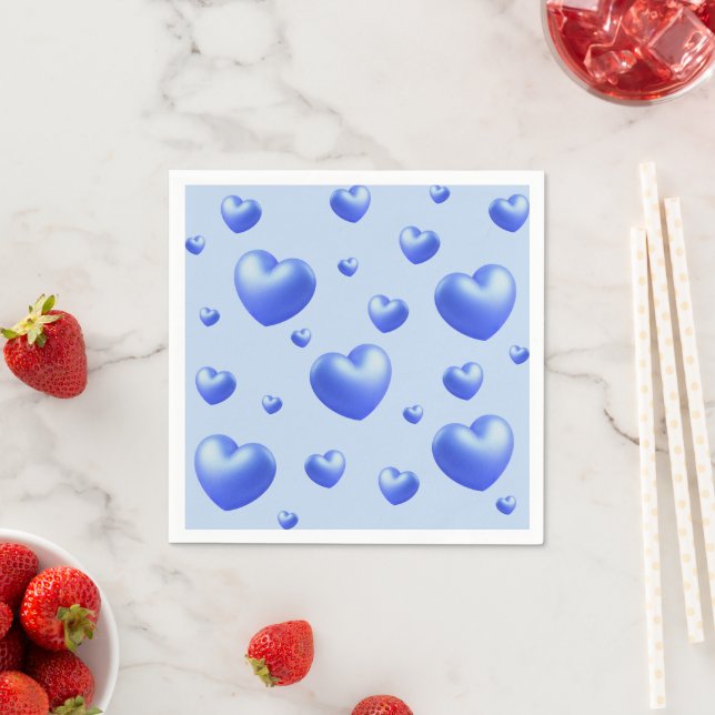 Blue Hearts Event  Pappersservett (Insitu)