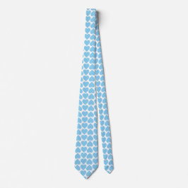 Blue Hearts Mönster, Romantic, Kärlek Slips