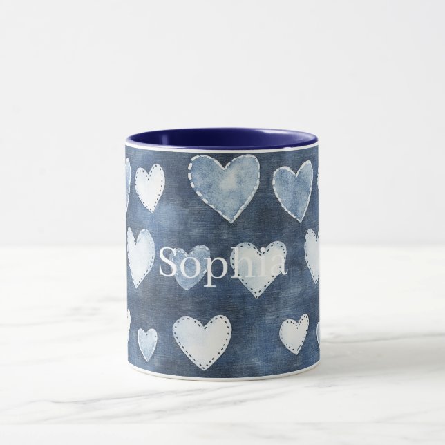 Blue Hearts Mugg (Center)