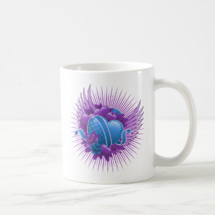 Blue Hearts Ro och Vingar Kaffemugg