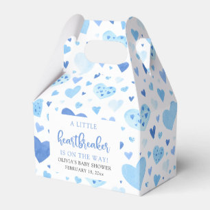 Blue Hearts Valentine Heartbreaker Baby Shower Presentaskar