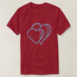 Blue Hearts Valentine's T-Shirt