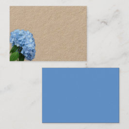 Blue Heaven Hydrangea Flower Blank White Placeringskort