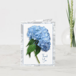 Blue Heaven Hydrangea på Stem Tackkort Card