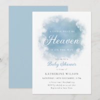 Blue Heaven Sent Cloud Baby Shower