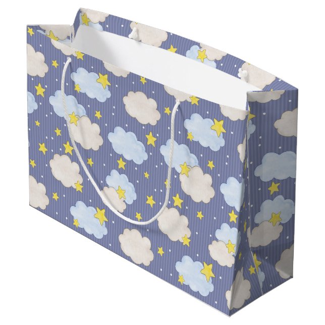  Blue Heavenly Stars And Clouds  (Baksidan Vinklad)