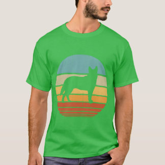 Blue Heeler Australian Cattle Dog 70Tals Solnedgån T Shirt