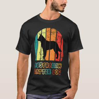 Blue Heeler Australian Cattle Dog Vintage Solnedgå T Shirt