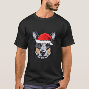 Blue Heeler Australian Cattle Hund jultomten T Shirt