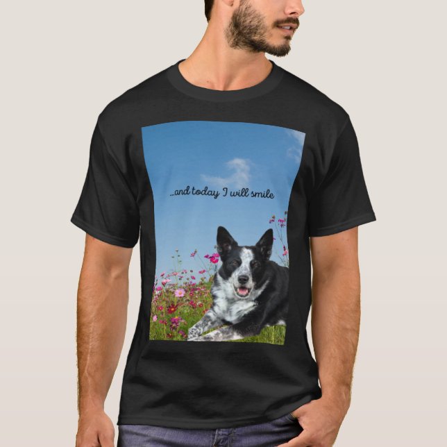 Blue Heeler Cattle Hund I dag ska jag sjömil T Shirt (Framsida)