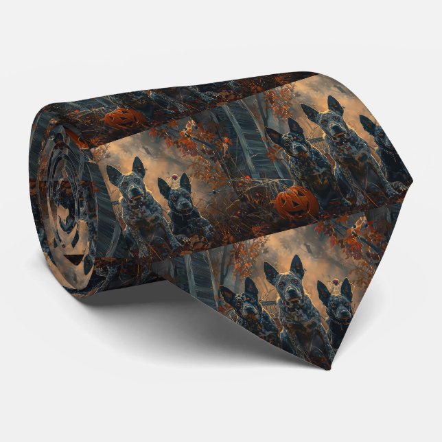 Blue Heeler Halloween Natt Hund Delight Slips (Rullad)