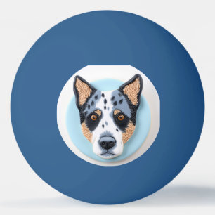 Blue Heeler Hund 3D Inspired Pingisboll