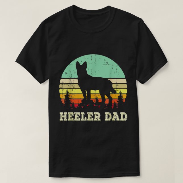 Blue Heeler Hund Australian Cattle Hundälskare F T Shirt (Design framsida)