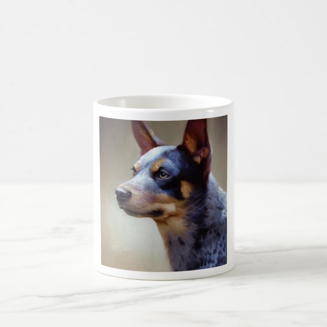 Blue Heeler Hund Kaffemugg (Center)