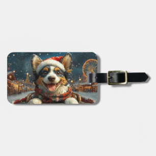 Blue Heeler Hund Roller Underlägg jul Bagagebricka