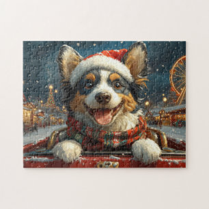 Blue Heeler Hund Roller Underlägg jul Pussel