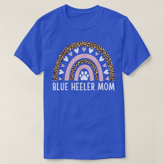 Blue Heeler Mamma Mamma Australian Cattle Hund Rai T Shirt (Design framsida)