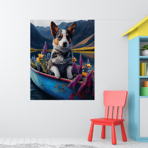 Blue Heeler på en Paddle: En Scenia Äventyr Poster