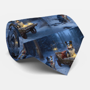 Blue Heeler Snowy Sleigh-juldekretet Slips
