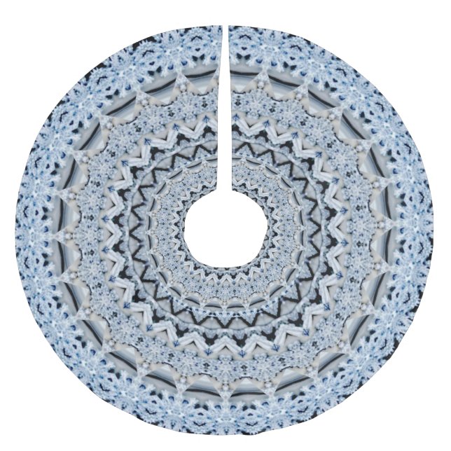 Blue Helgdag Julgran Skirt Julgransmatta Borstad Polyester (Framsidan)