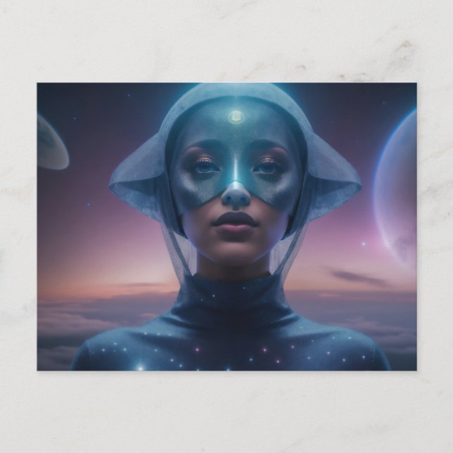 Blue Helmet ET Vykort (Framsida)