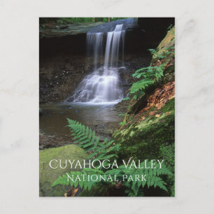 Blue Hen Falls, Cuyahoga National Park, Ohio Vykort
